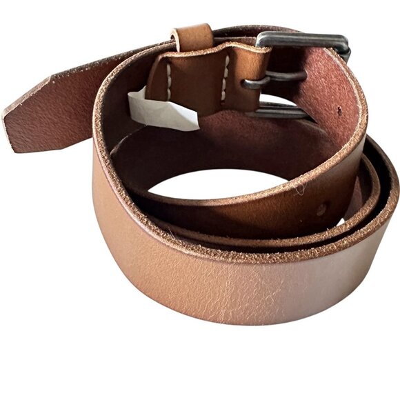 J Crew Brown Size 32 Genuine Leather Waist 40” X  1.25” - Picture 2 of 8